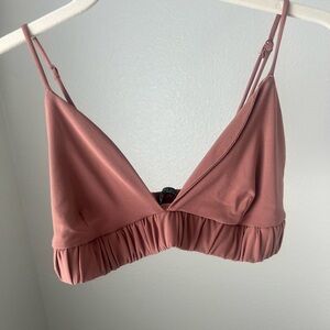 Zara Brown Triangle Bralette/Top